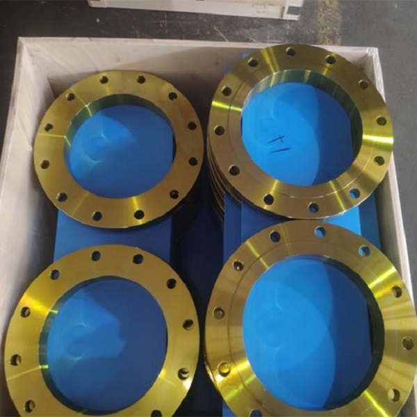 ASME B16.5 Yellow Painted Plate Flange, 1/2-96 Inch, Class 150