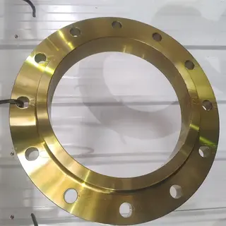 ASME B16.5 Yellow Painted Plate Flange, 1/2-96 Inch, Class 150