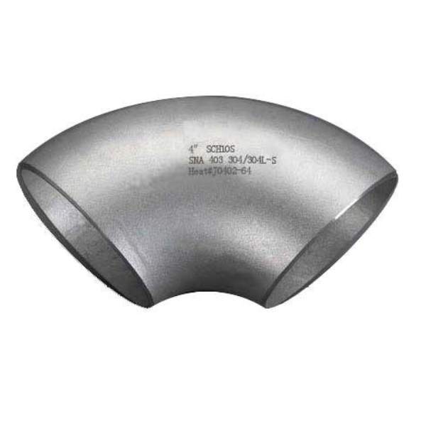 SS 304L Seamless Pipe Elbow, 1/2-48 Inch, 90 Degree
