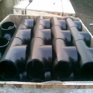 DIN Pipe Reducing Tee, Butt Welded, 20 Inch