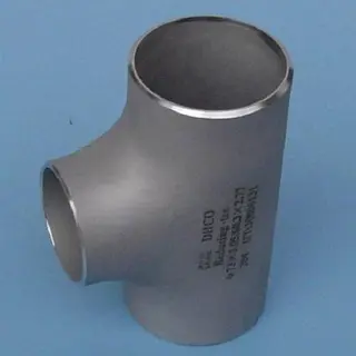 DIN Pipe Reducing Tee, Butt Welded, 20 Inch