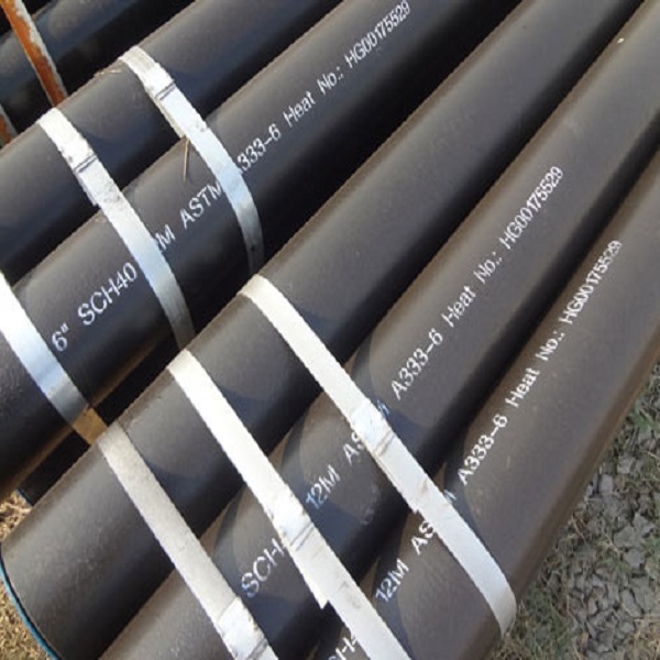 ASTM A333 Gr 6 Seamless Pipe, ASME SA 333, 1/4-100 Inch, 12 Meter