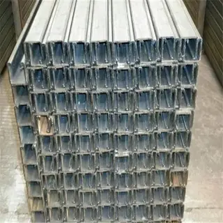 Mild Galvanized U-shaped Steel Bar, S235JR, 50*2.5 MM