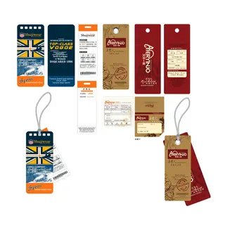 Custom Apparel, Garment, Clothing Hang Tags