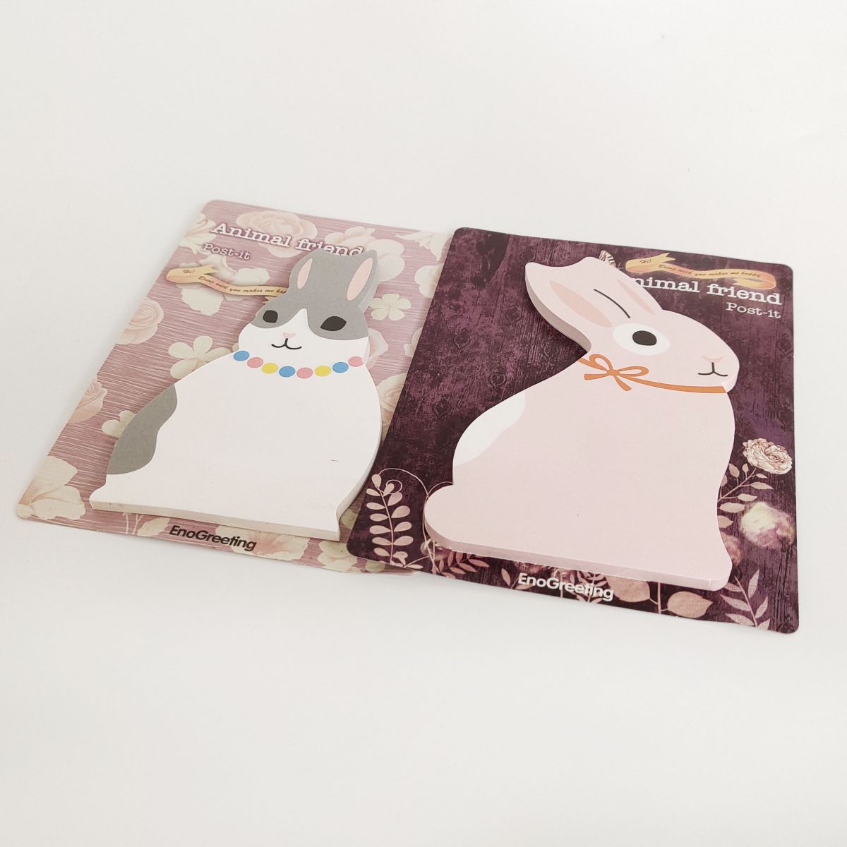 Custom Printed Cute Cartoon Doggy and Bunny Note Pads