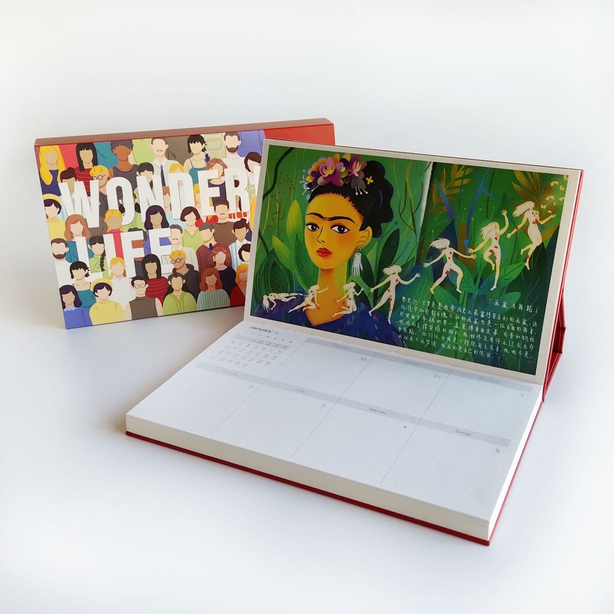 Custom Printed Foldable Desktop Souvenir Calendars