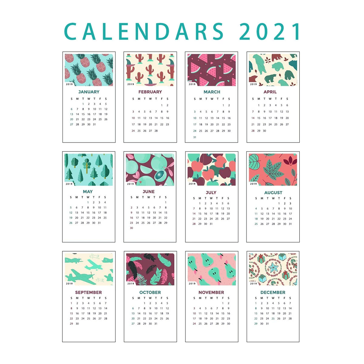 2021 Desk Calendar Printing Company