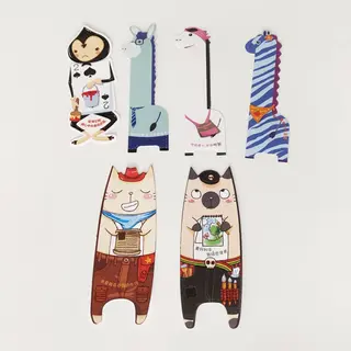 Custom Printed Cute Cartoon Animal Bookmarks