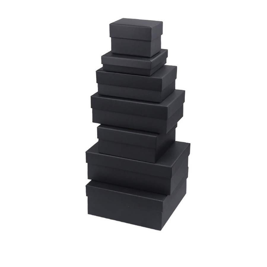 Black Gift Box With Lid