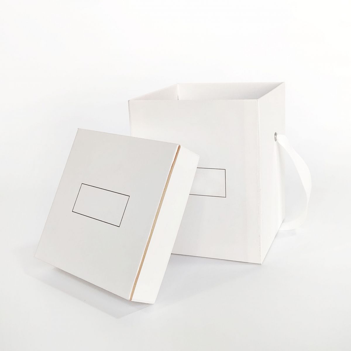 White Paper Box With Lid