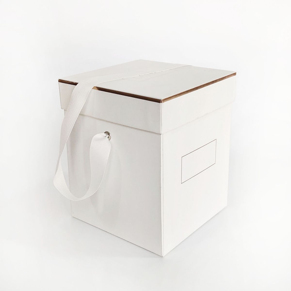 White Paper Box With Lid