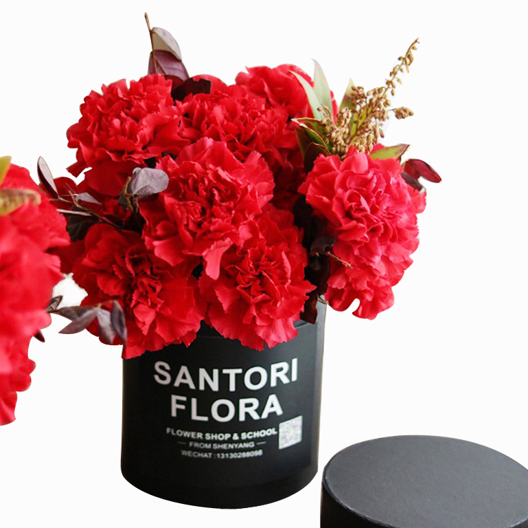 Color Round Flower Arrangement Box Luxury For Bouquet