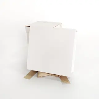 PB043 White Gift Box with Ribbon and Keepsake Box