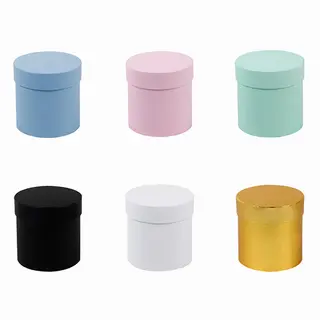 Color Round Flower Arrangement Box Luxury For Bouquet