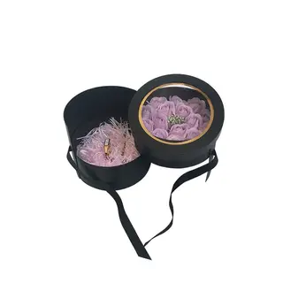 Round Gift Box For Flowers