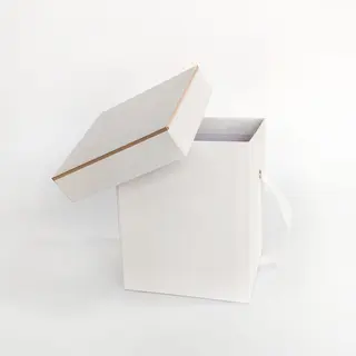 White Paper Box With Lid