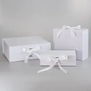 White Gift Boxes With Lids