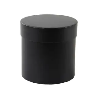 FB003 Black Round Flower Arrangement Box Luxury For Bouquet