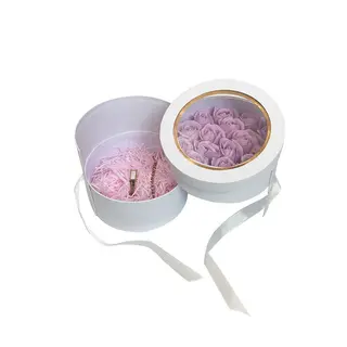 Round Gift Box For Flowers