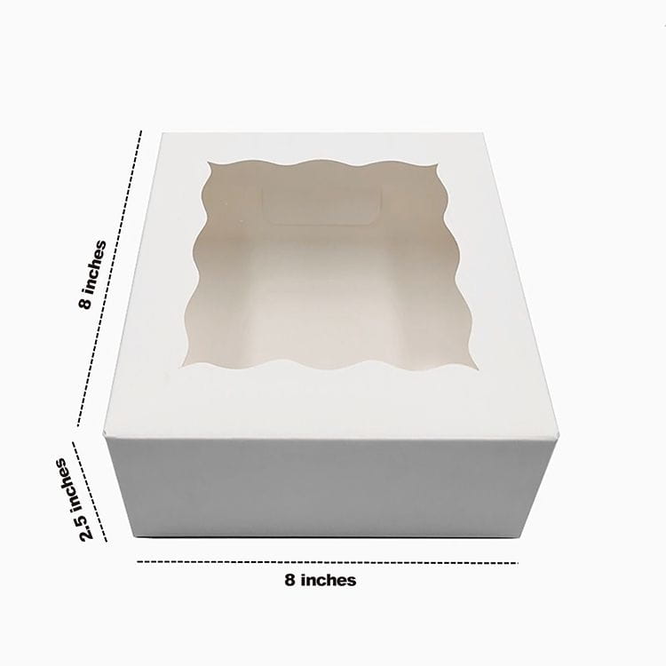 White Bakery Boxes With Window