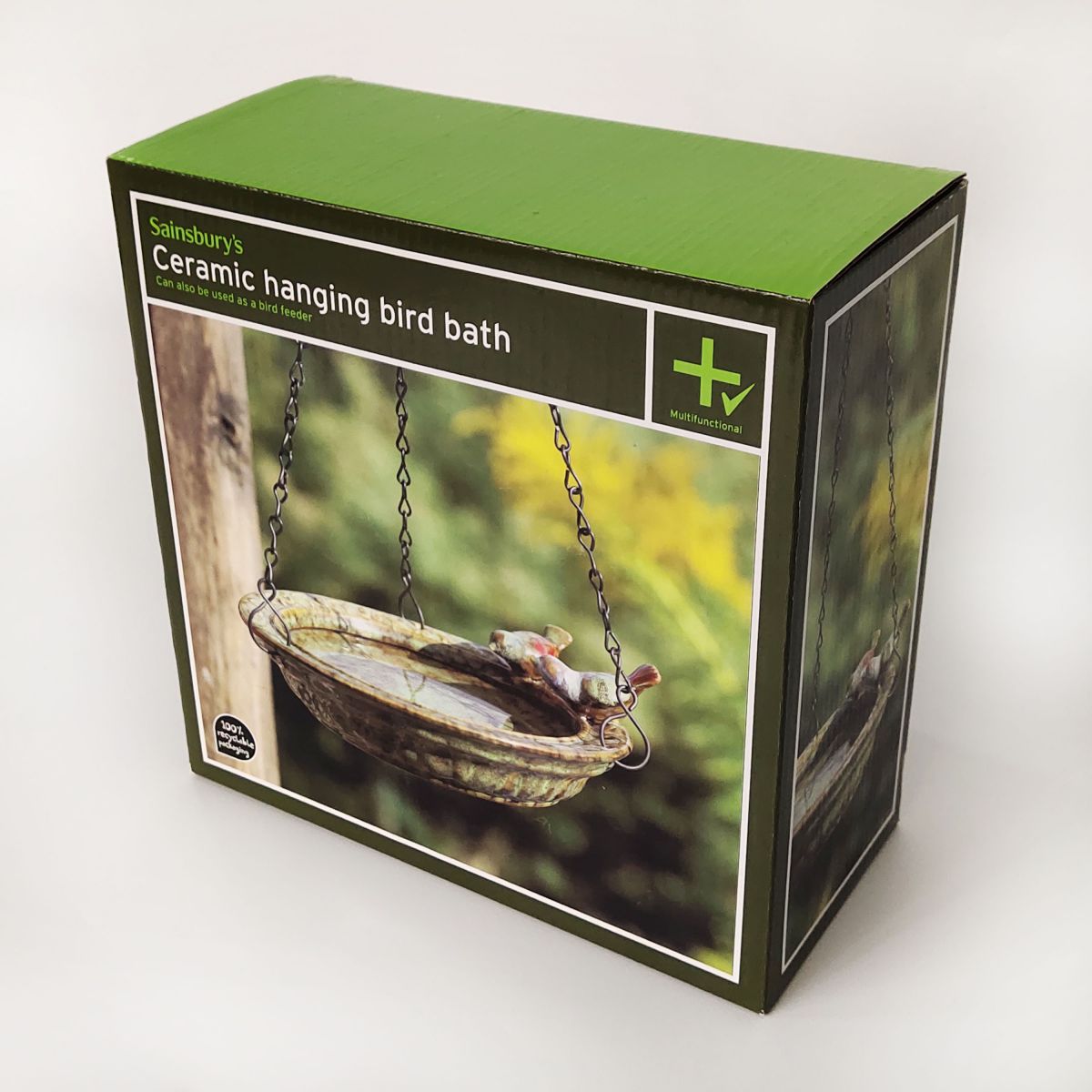 Bird Bath Corrugated Cardboard Package