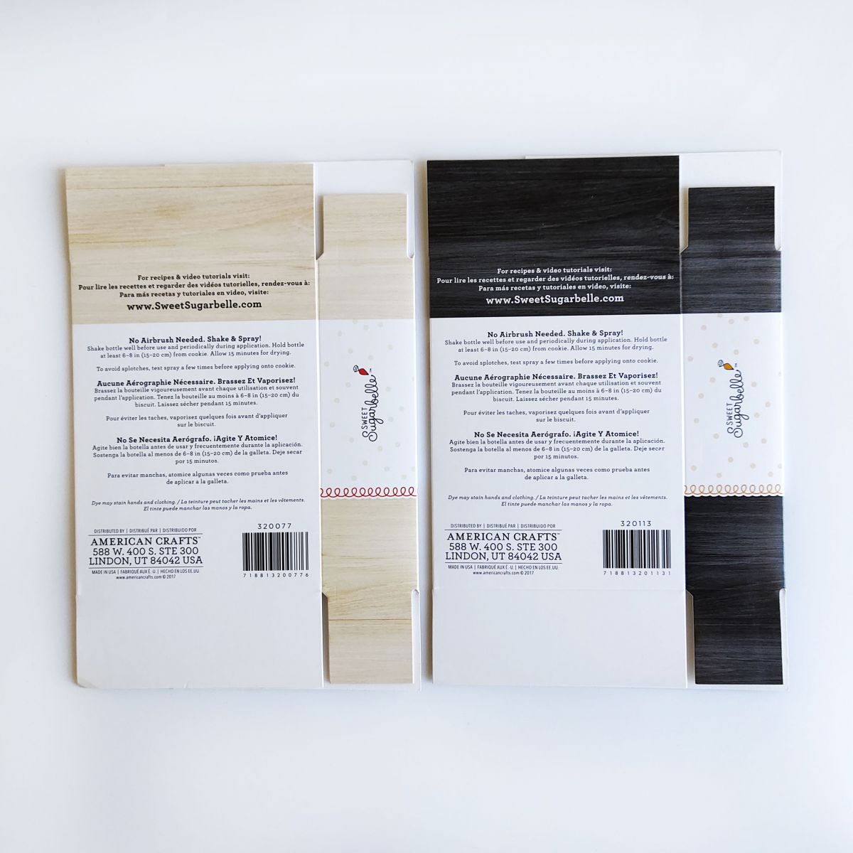 Custom Colour Mist Food Colour Spray Packing Box