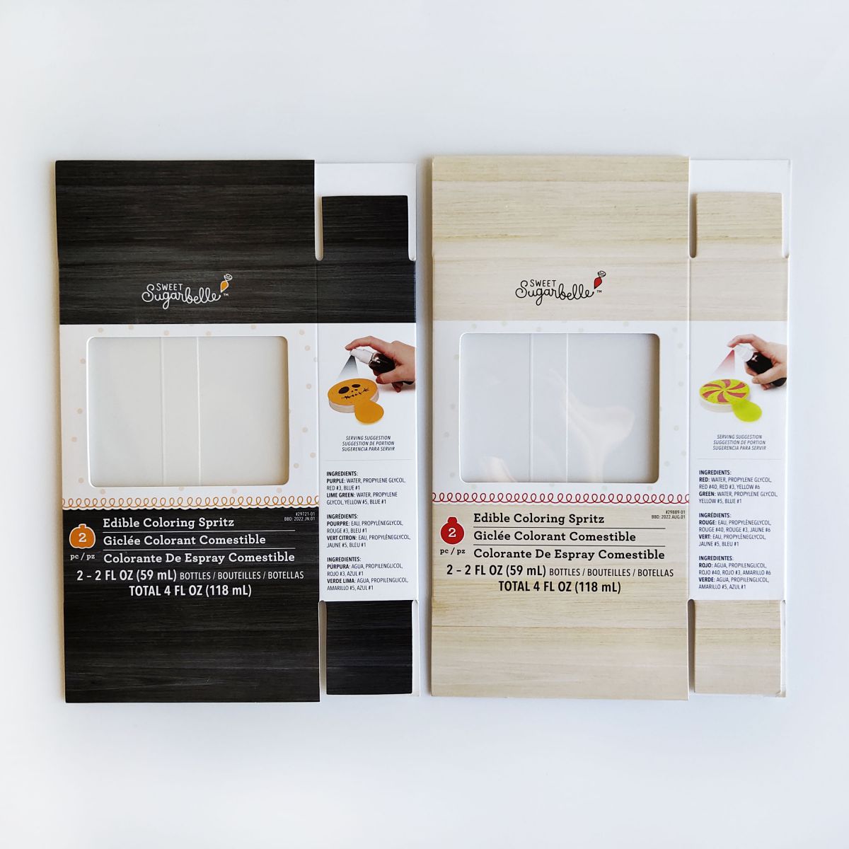 Custom Colour Mist Food Colour Spray Packing Box