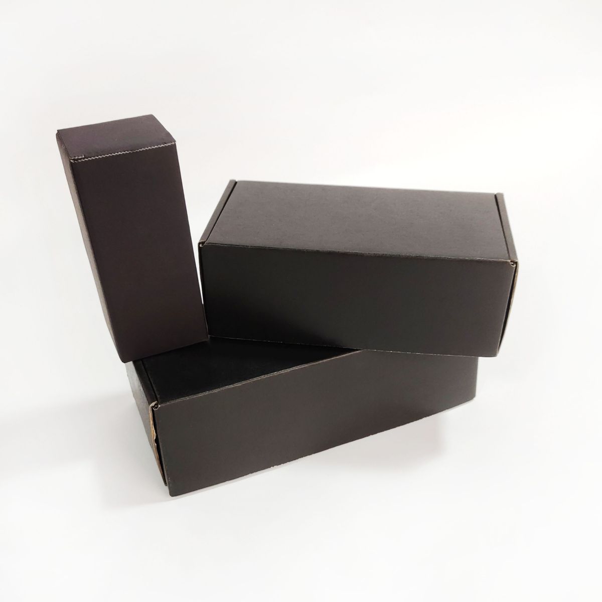 Custom Own Logo Cardboard Black Gift Packaging Folding Box