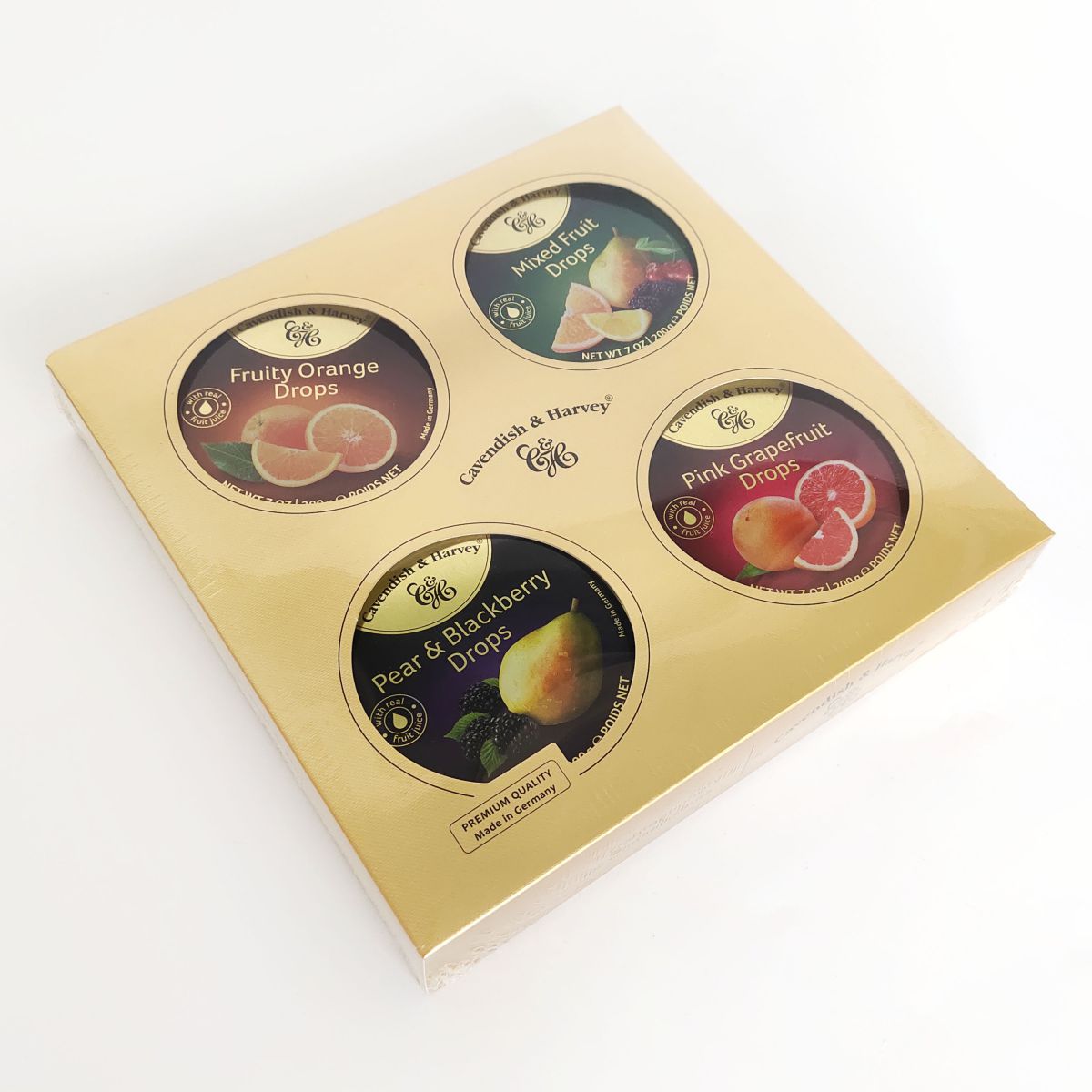 Cavendish&Harvey Mixed Fruit Drops Paper Packing Box