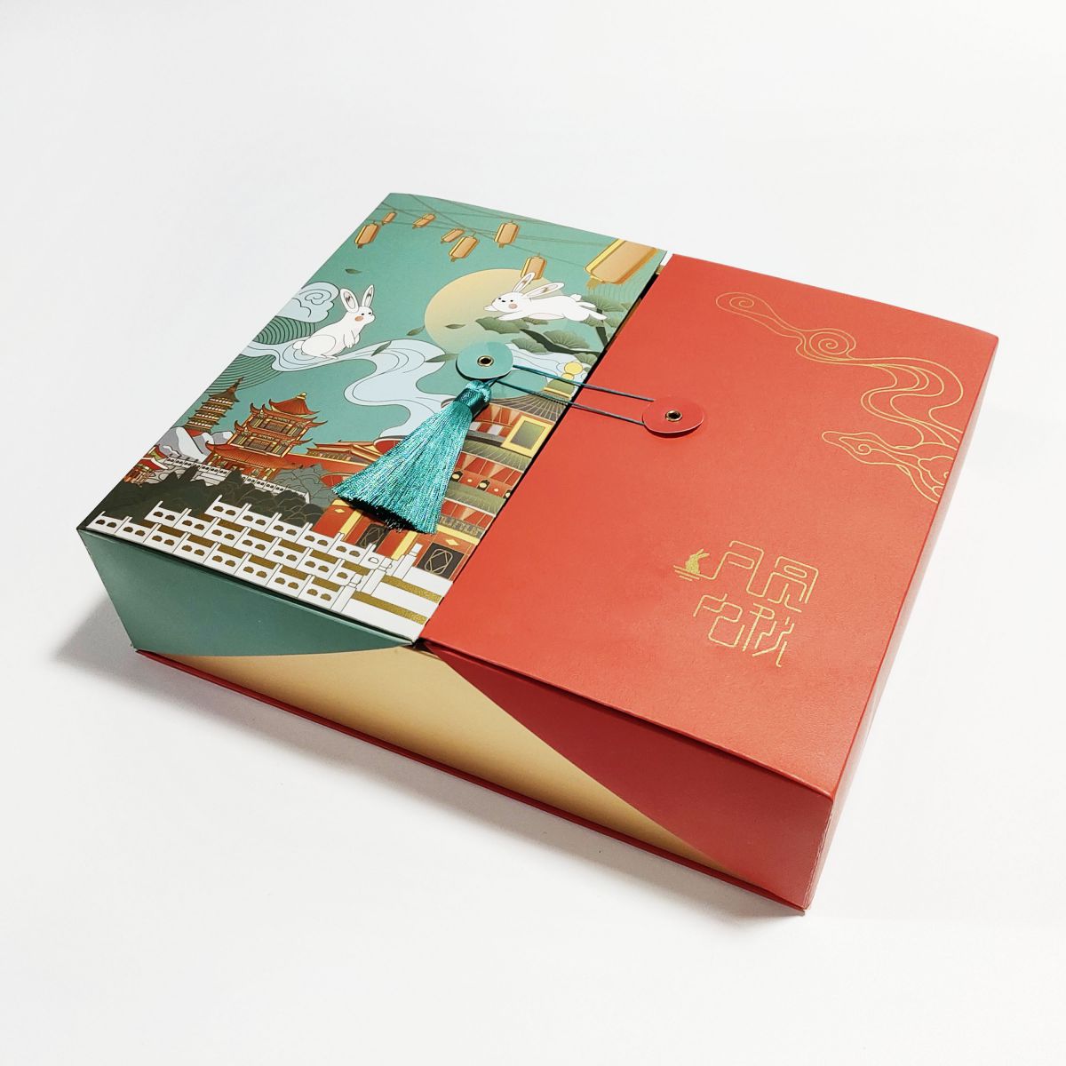 Luxury Moon Cake Boxes For 6pcs 60g Container Gift Box