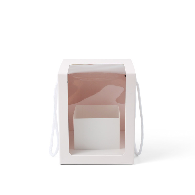 Wholesale Art Paper Decoration Rectangle Flower Gift Box With Flowers