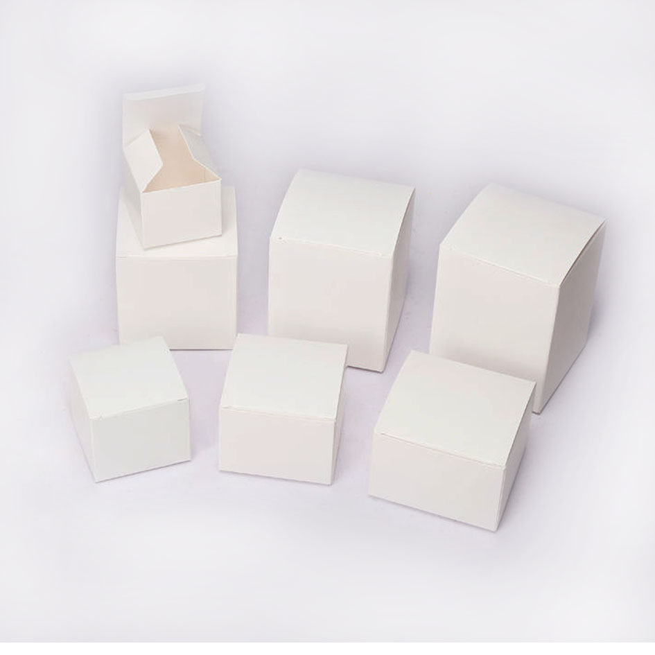 Small White Folding Boxes
