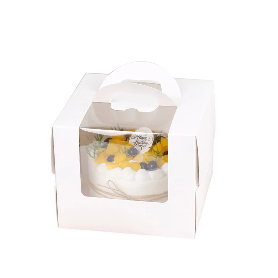 White cake box with window