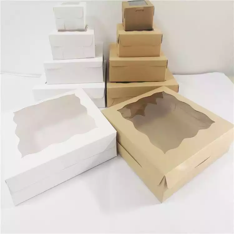 paper box with pvc window