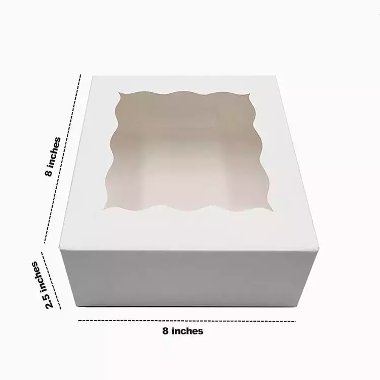 White Bakery Boxes With Window