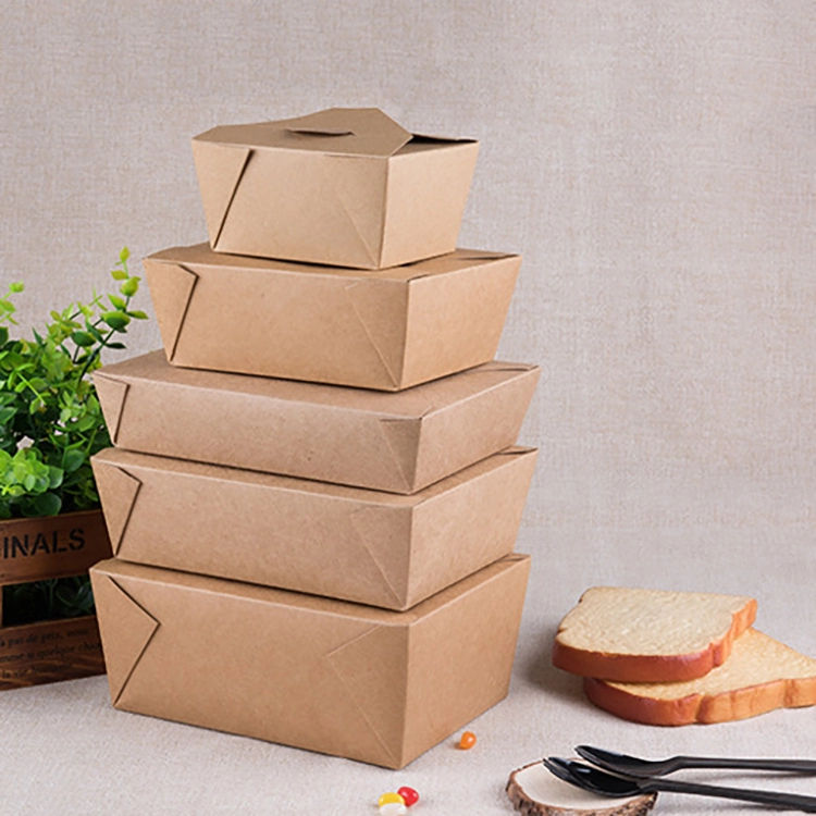 wholesale food grade kraft paper box packaging