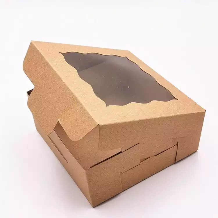 custom size packaging paper box with clear window