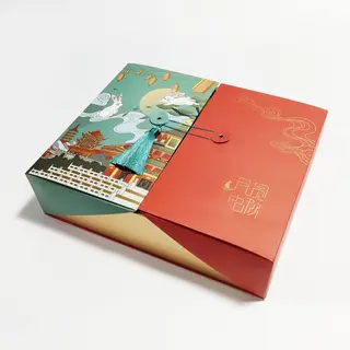 Luxury Moon Cake Boxes For 6pcs 60g Container Gift Box