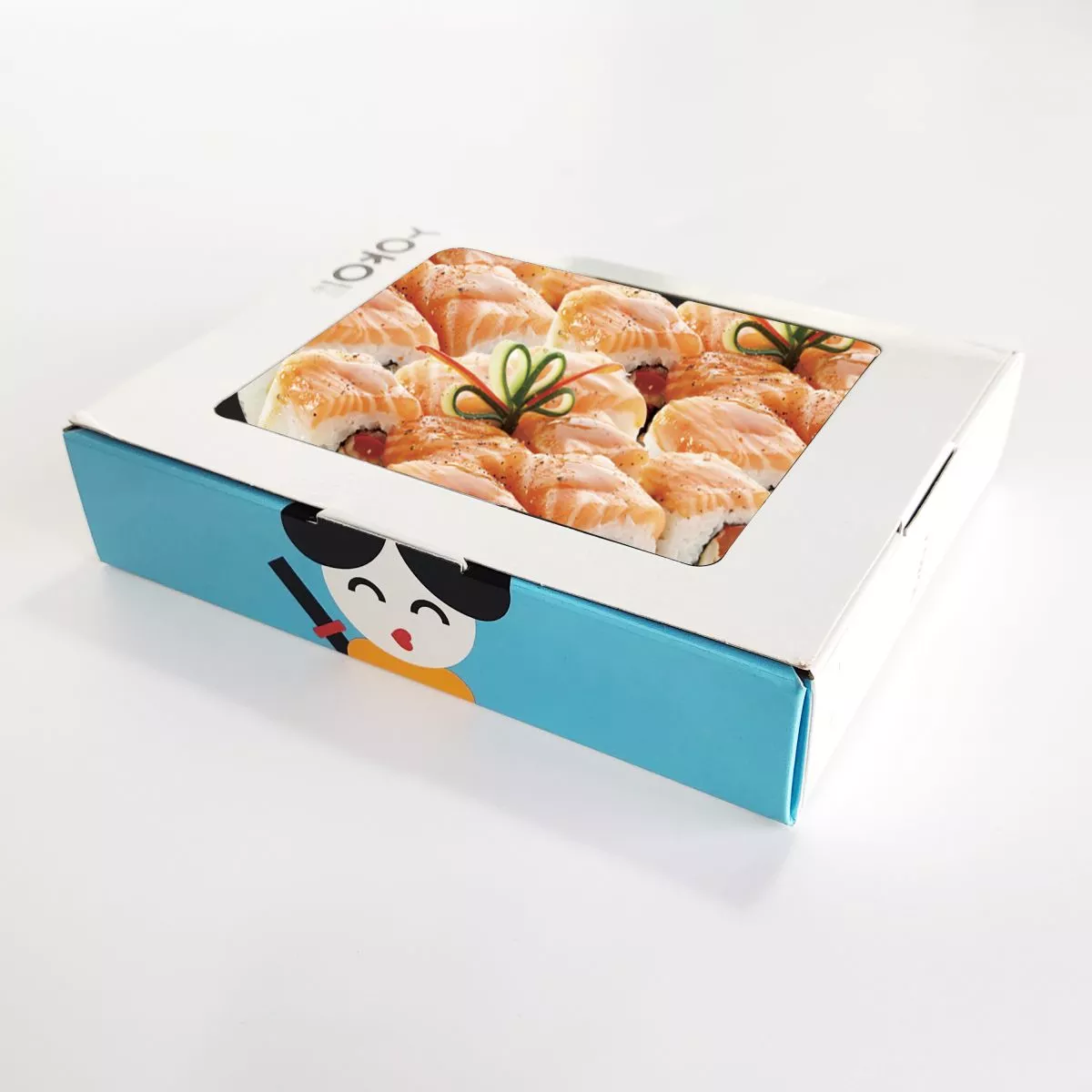 PB035 Folded Window Sushi Takeout Container