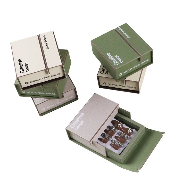 Small folding paper box packaging with logo