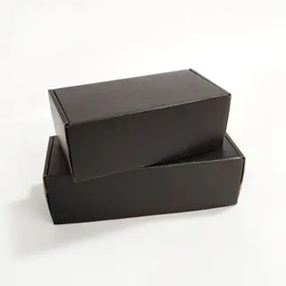 Custom Own Logo Cardboard Black Gift Packaging Folding Box