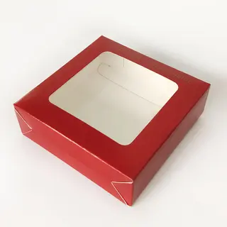 Red Window Cookie Boxes