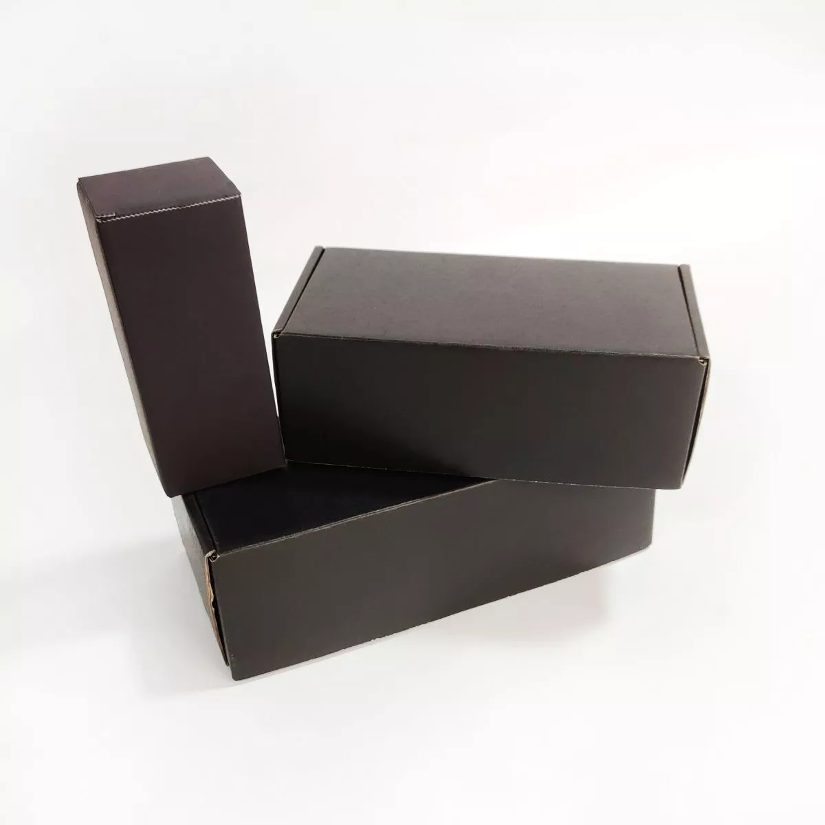 PB054 Custom Own Logo Cardboard Black Gift Packaging Folding Box