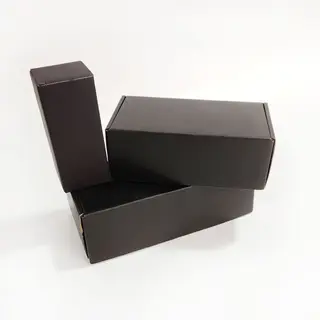 Custom Own Logo Cardboard Black Gift Packaging Folding Box