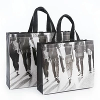 Custom Print Eco Reusable Supermarket Grocery Promotion Shopping Non-Woven Bag