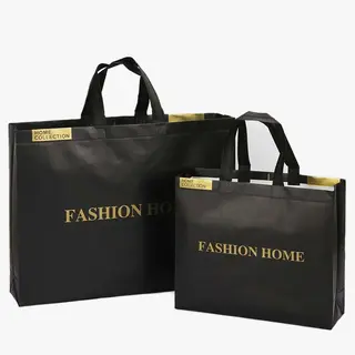 Custom Printed Non-Woven Fabric Carrier Shopping Tote Bags