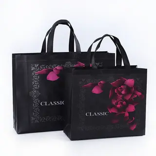 Custom Print Eco Reusable Supermarket Grocery Promotion Shopping Non-Woven Bag