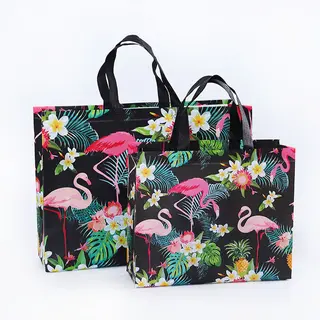 Custom Print Eco Reusable Supermarket Grocery Promotion Shopping Non-Woven Bag