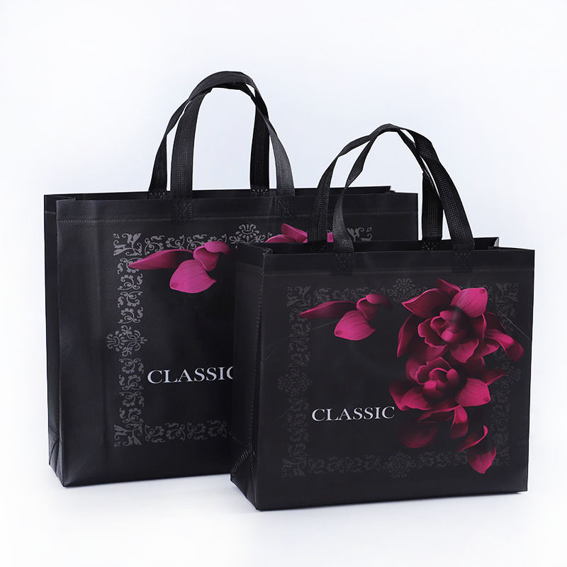 Custom Print Eco Reusable Supermarket Grocery Promotion Shopping Non-Woven Bag