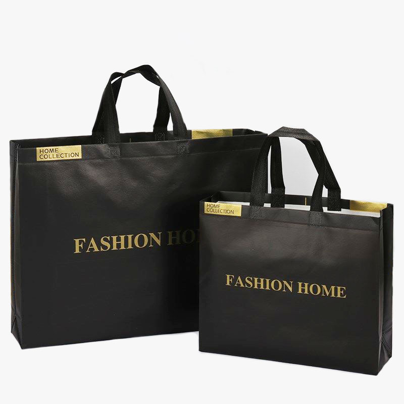 Custom Printed Non-Woven Fabric Carrier Shopping Tote Bags